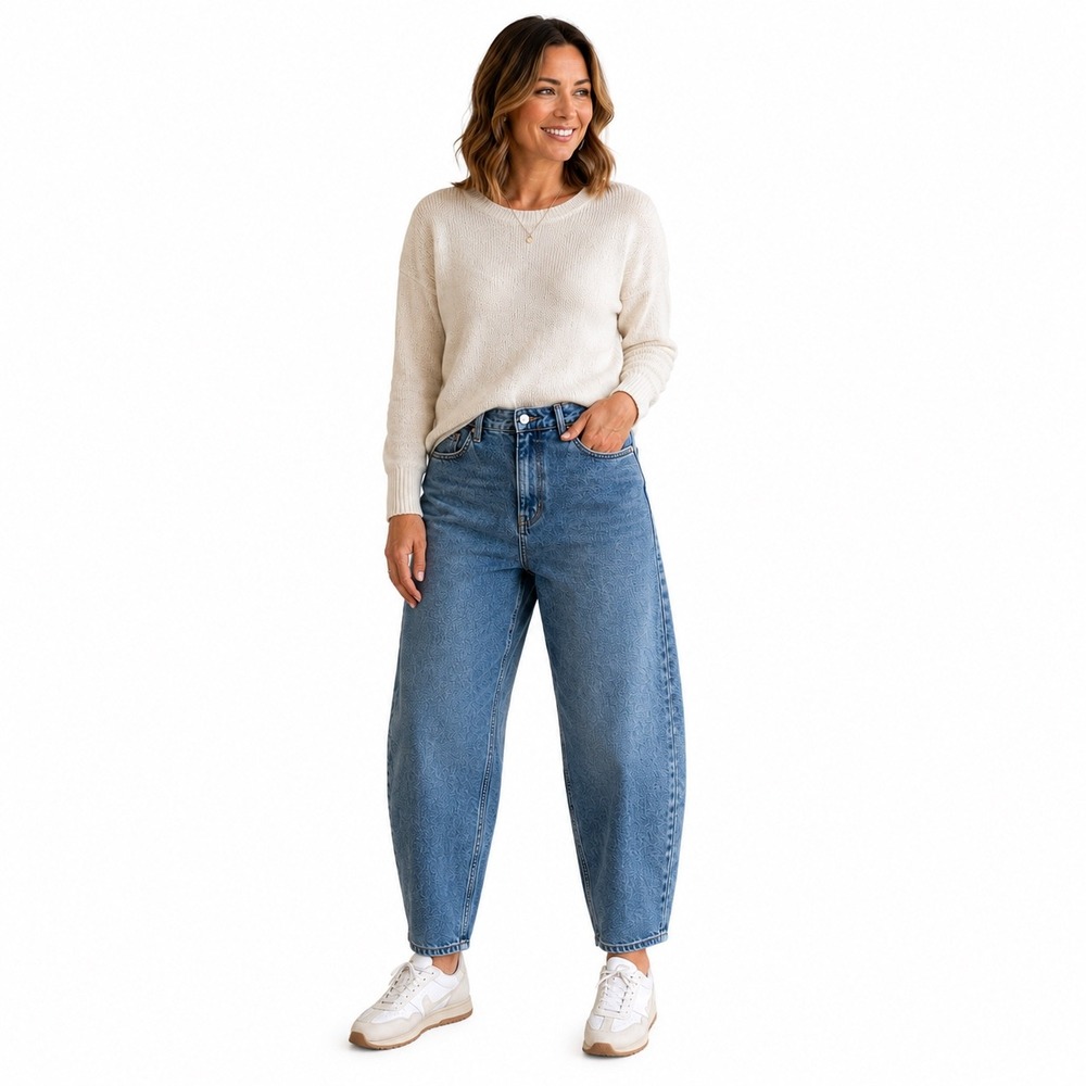 Missguided High‎ Rise Mom Jeans Womens US 10 Blue NWOT 97% Cotton